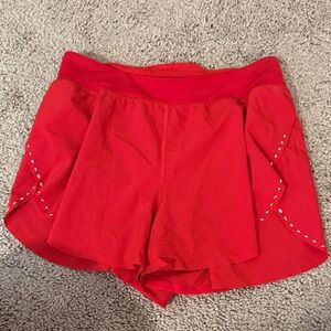Lululemon Athletica Red Women's Athletic Shorts